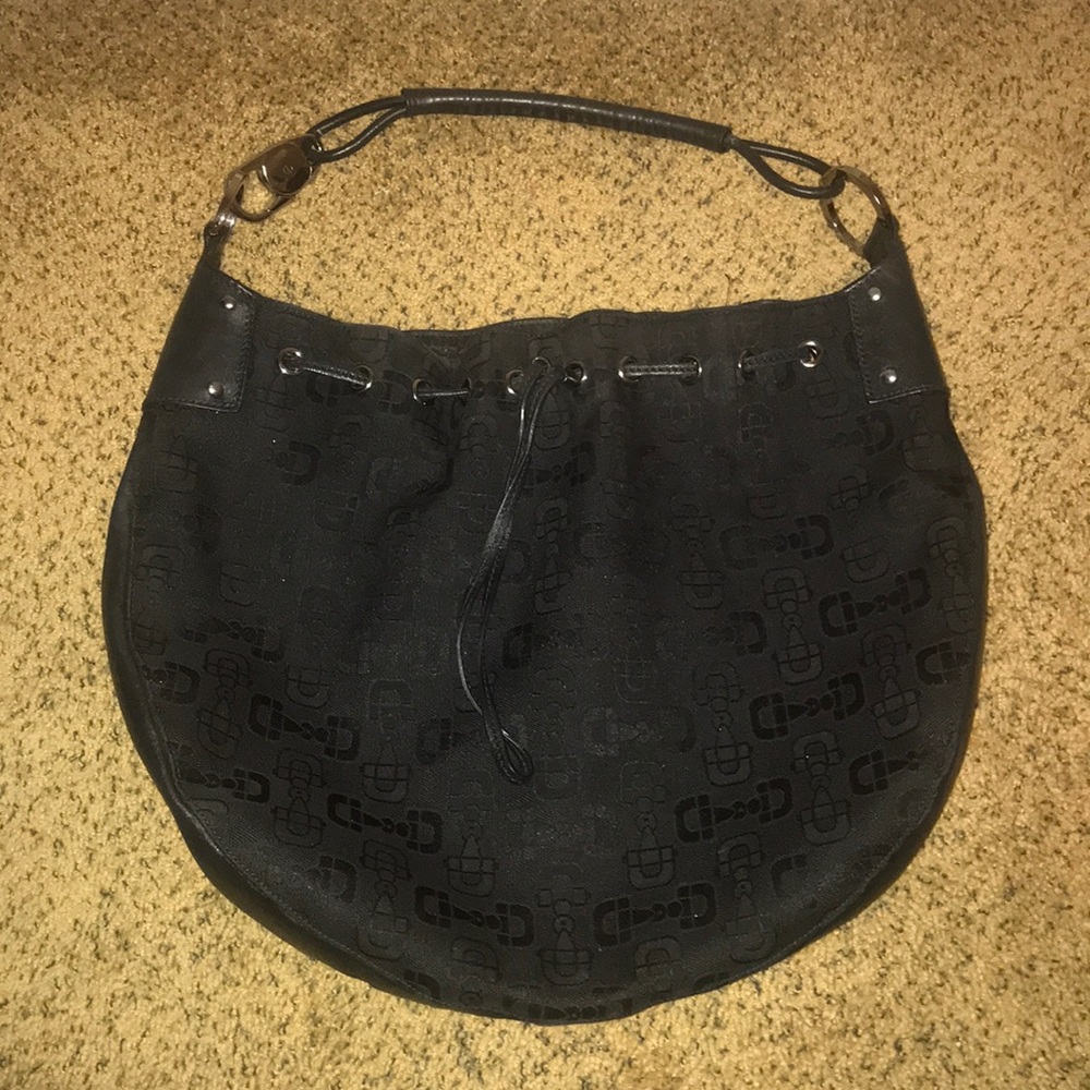Black Gucci hobo style bag